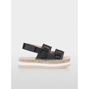 NEW MARC CAIN women's thick-soled sandals in black